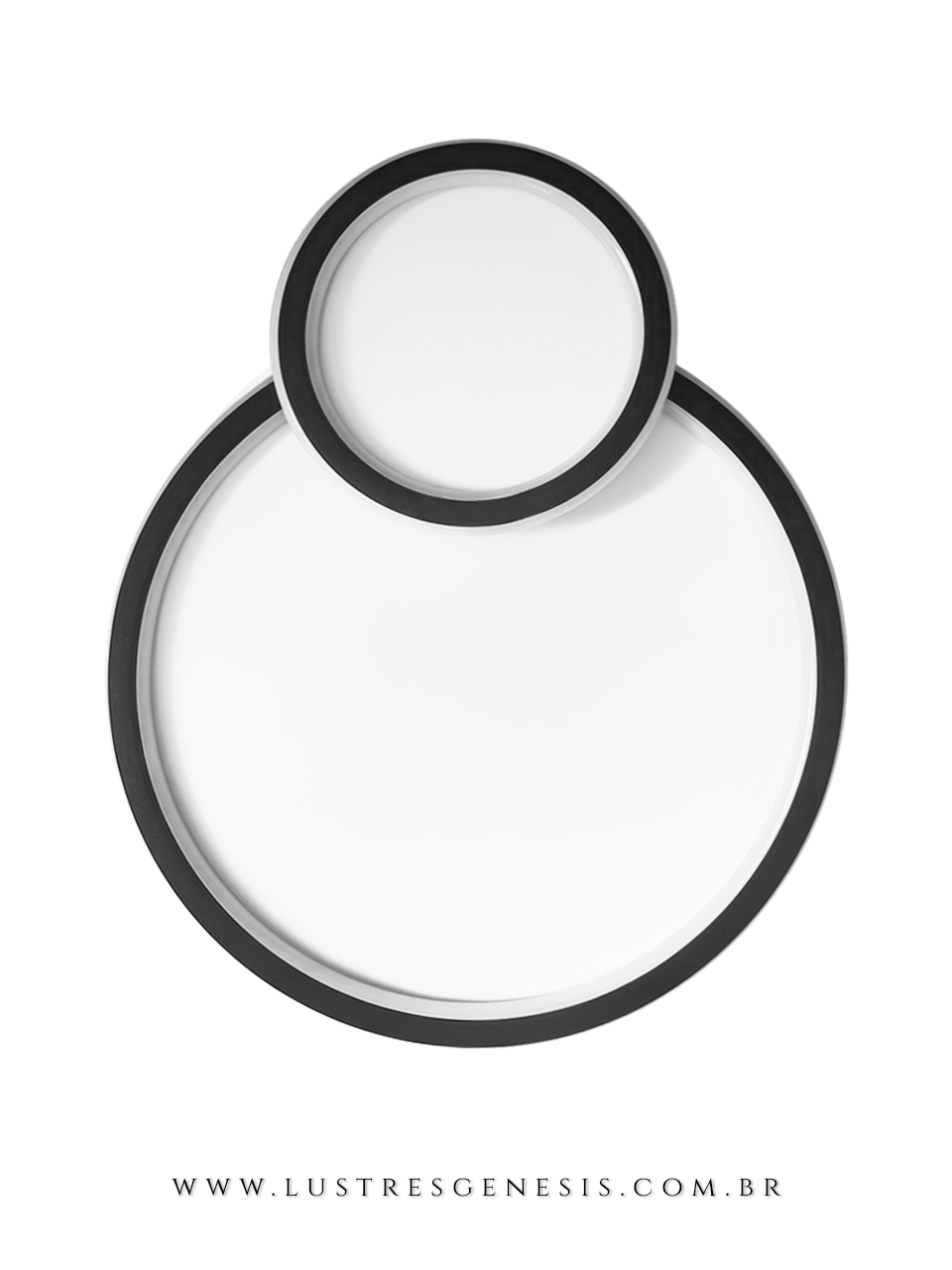 Plafon de LED Preto